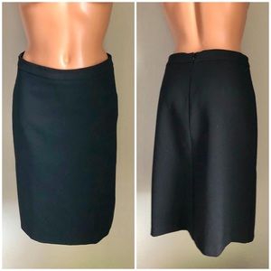 Bebe Knee Length Black Pencil Skirt Classic XS